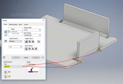 inventor sheet metal flange|sheet metal flange diagram.